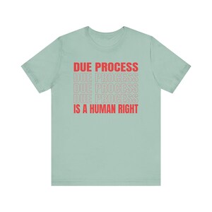 Due Process-shirt, Freedom-shirt Dusty Blue