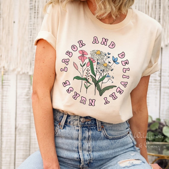 Groovy L&D Nurse Shirt, Labor And Delivery Nurse Shirt, Nursing School Student Grad, L and D Nurse Shirts, OBGYN Shirt, baby nurse tshirt