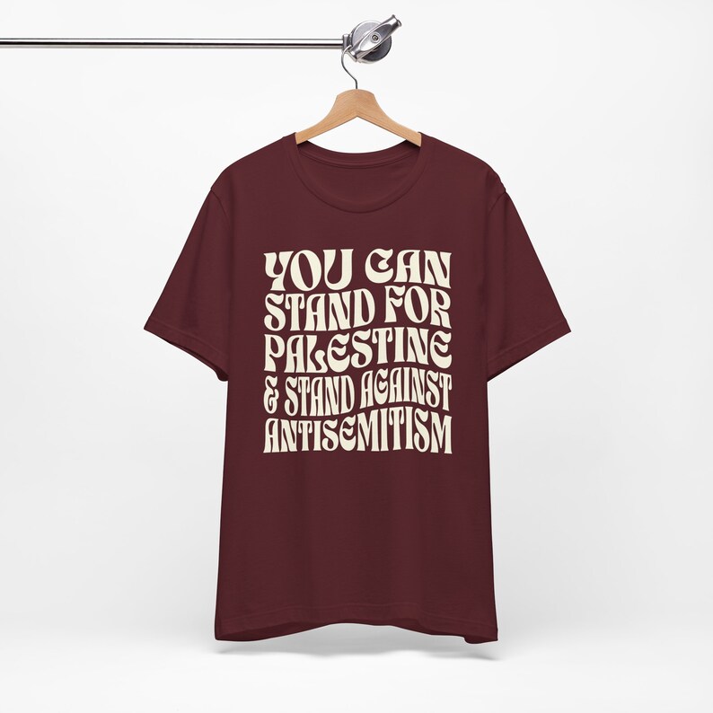 Free Palestine Shirt - Free Gaza Tee - Human Rights Shirt - Protest Shirt - Anti Racism - Political Top - Israel Zionist Maroon