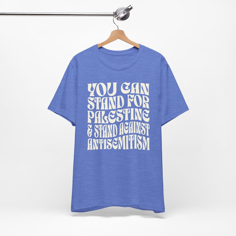 Free Palestine Shirt - Free Gaza Tee - Human Rights Shirt - Protest Shirt - Anti Racism - Political Top - Israel Zionist Heather Columbia Blue
