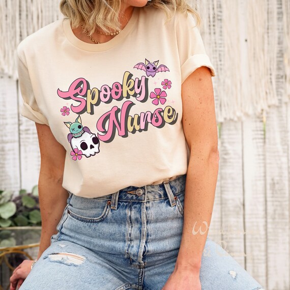Spooky Nurse T-Shirt: Halloween Funny Nurse Tee