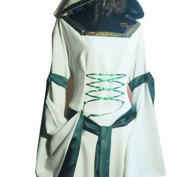 Mittelalter Gewand mit Kaupze Maßanfertigung Medieval dress customized with Belt Medieval dress made to measure