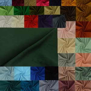 CLEARANCE SALE Muslin Fabric Double Gauze Uni OekoTex Standard 100 in 38 Colors