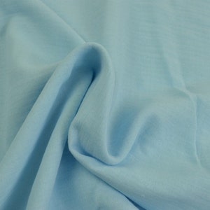 CLEARANCE SALE Muslin Fabric Double Gauze Uni OekoTex Standard 100 From 50 cm Burp Cloth Baby Blue Muslin Fabric