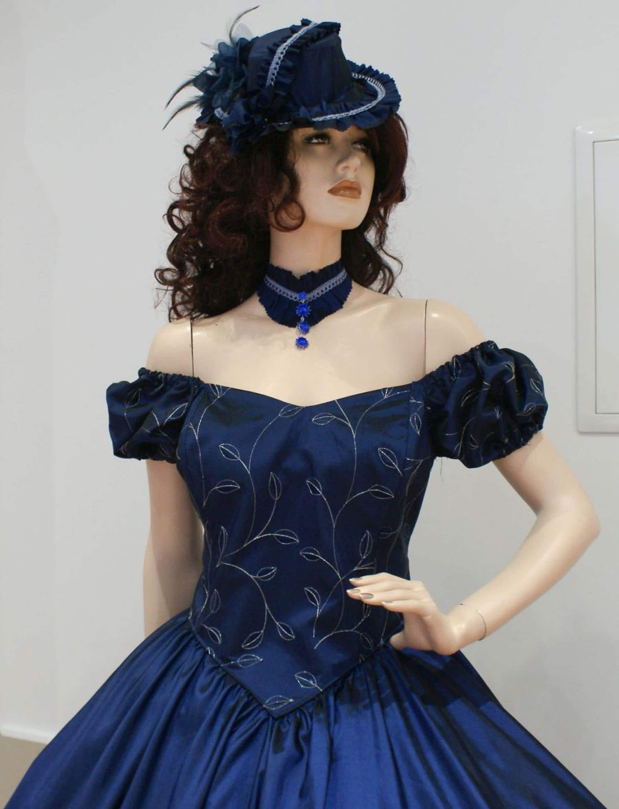 Victorian Dress Ballgown Civil War Evening Gown Reenactment - Etsy