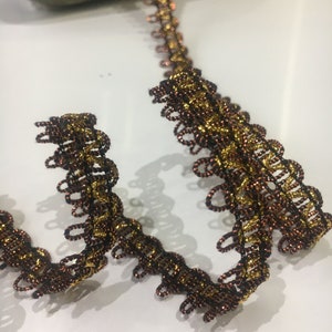 CLEARANCE SALE Noble border rust gold border medieval border dirndl border decoration trimmings border