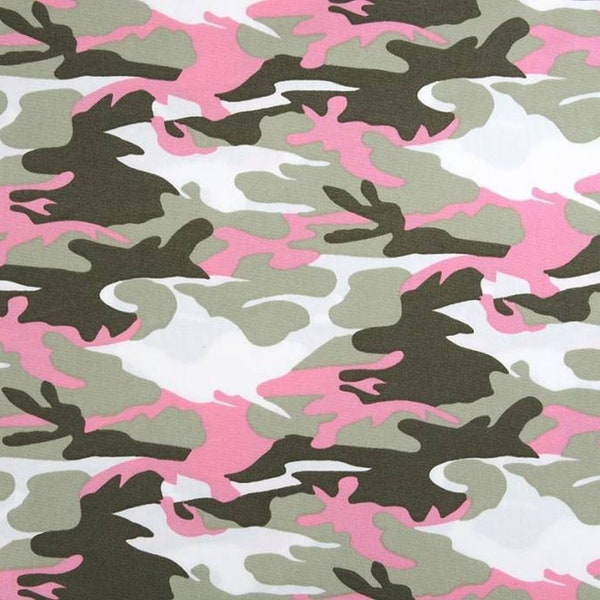 Schwerer Camouflage Stoff Pink Grau , Tarn Stoff, Taschenstoff