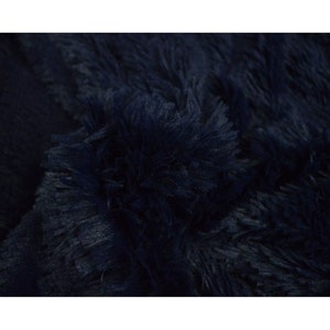 CLEARANCE SALE Shaggy fabric navy blue fur long hair fur shaggy fur fur fabric Flokati faux fur plush imitation fur soft