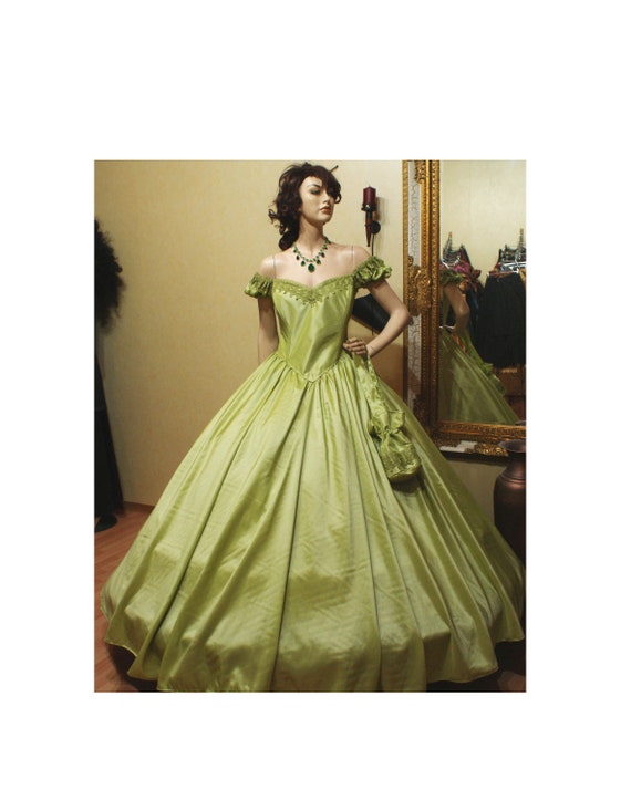 victorian evening dresses for sale Victorian Dress Ballgown Civil War Evening Gown Reenactment