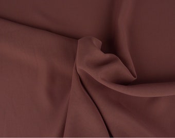 Chiffon Stoffe Alt-Pink uni als Meterware, weich fallen Chiffonstoff Voile KT38 Chiffonstoff Altpink