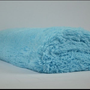 CLEARANCE SALE Shaggy fabric blue fur longhair fur shaggy fur fur fabric Flokati faux fur plush imitation fur soft