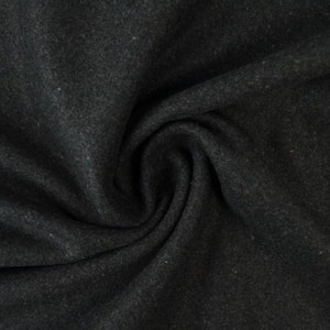 CLEARANCE SALE Wool fabric grey Walk wool fabric Loden coat fabric anthracite