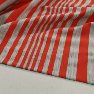 CLEARANCE SALE Jersey fabric stripes cotton jersey fabric sold by the meter from 50 cm Oeko-Tex certified jersey fabric cotton summer fabric