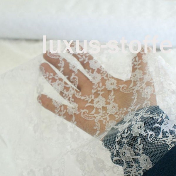 Lace fabric white fine lace fabric by the meter lace fabric flowers lace fabric small flowers KT161