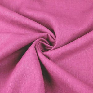Linen fabric PRE-WASHED 100% Linen Linen fabric Pink