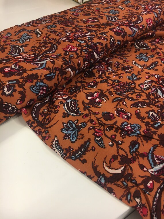 Viscose Fabric Summer Light Brown Fabric Dresses Viscose Etsy