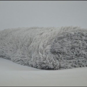 CLEARANCE SALE Shaggy fabric light grey fur long hair fur shaggy fur fur fabric Flokati faux fur plush imitation fur soft fur grey