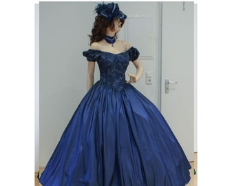 Victorian Dress ballgown Civil War evening gown reenactment