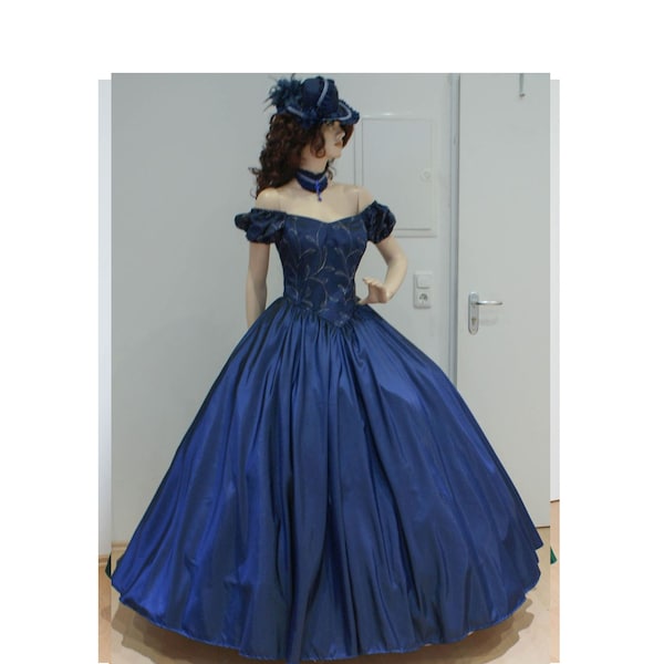 Victorian Dress ballgown Civil War evening gown reenactment