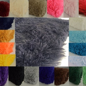 CLEARANCE SALE Shaggy fur fabric Fur fabric Longhair plush Fur fabric Flokati Faux fur Plush faux fur Soft shaggy fur