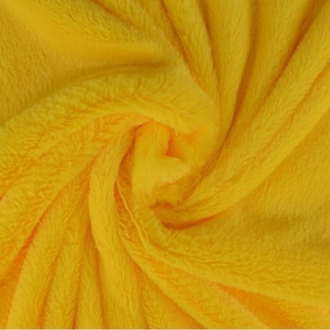 CLEARANCE SALE Fur Fabric Yellow Shorthair Flokati Faux Fur Plush Faux Fur Soft Warm