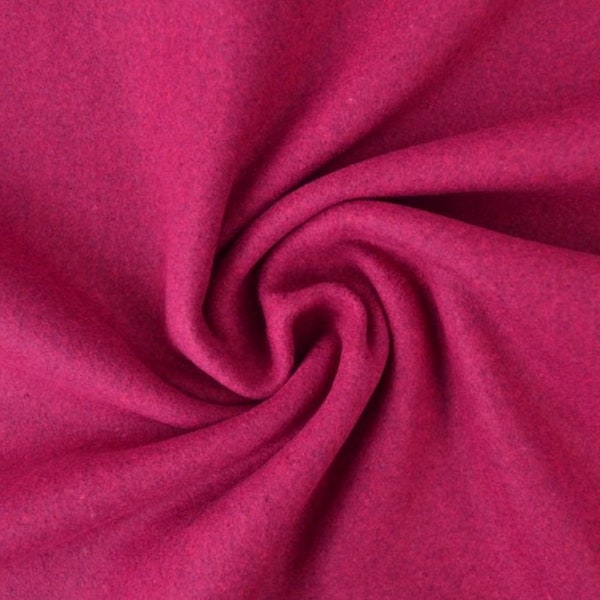 Wollstoff Fuchsia Wolle Loden Stoff Mantelstoff