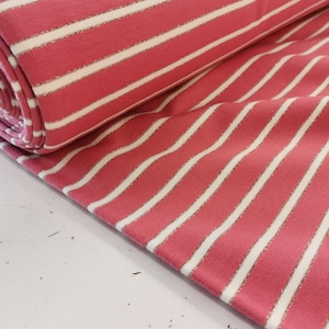 Sweat fabric striped jersey fabric stripes glitter cotton jersey fabric sold by the meter from 50 cm Oeko-Tex certified jersey fabric cotton