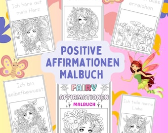 Fairy Affirmations Coloring Book for Children - Fairy Whispers: Positive Thoughts to Color - Magical Gift for Children-Positive Affirmations