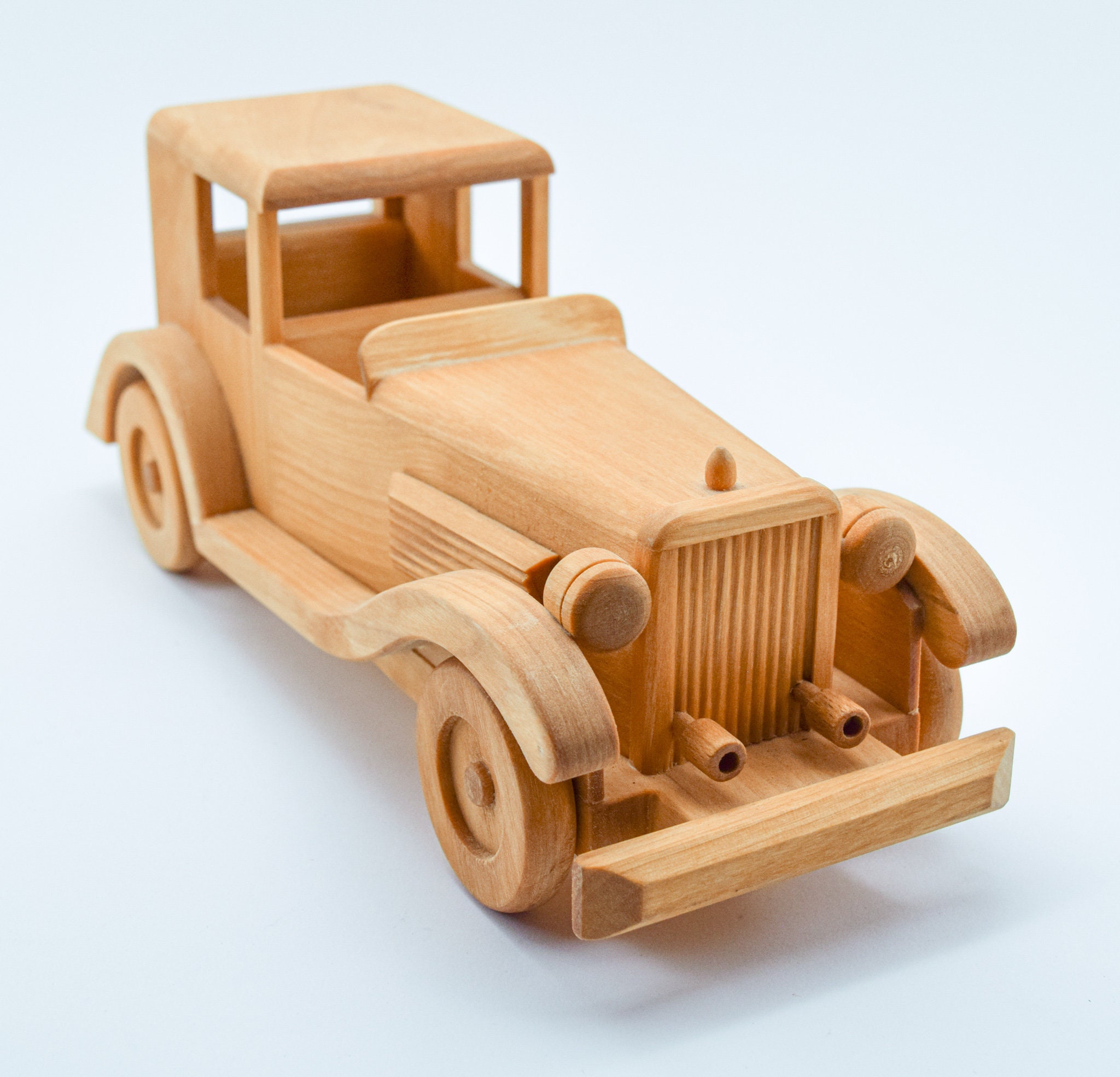 Holz Auto Limousine alt antik Dekoration Spielzeug Oldtimer Wooden car old  toy