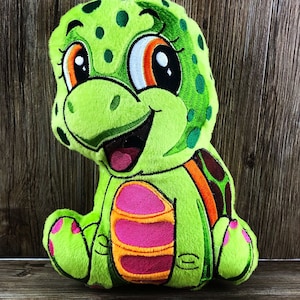 Embroidery file ITH turtle BRUNI for frame 16×26 cm, machine embroidery, ITH embroidery pattern with animal motif