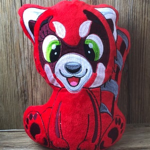 Embroidery file ITH Panda red Pitt for frame 16×26 cm, machine embroidery, ITH embroidery pattern with animal motif
