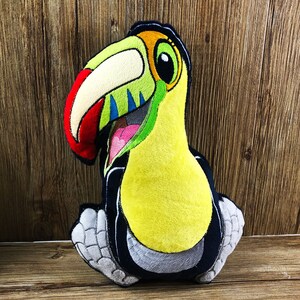 Embroidery file ITH Toucan Ferdinand for frame 16×26 cm, machine embroidery, ITH embroidery pattern with animal motif