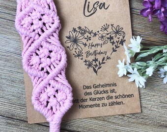 Macrame Keychain Crystal / Cotton
