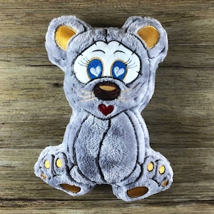 Embroidery file ITH Mouse SPEEDY for frame 16×26 cm, machine embroidery, ITH embroidery pattern with animal motif