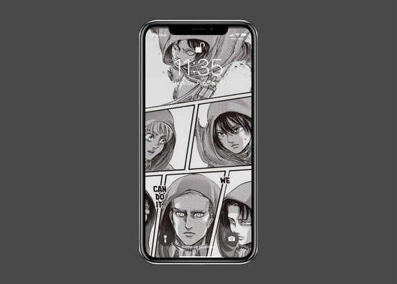 Eren Yeager Wallpaper Attack On Titan Manga Wallpaper Etsy