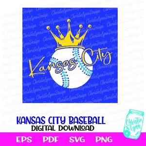 Kansas CIty Base Ball KC Vektor-Kunst-Dateien Png Pdf Eps svg