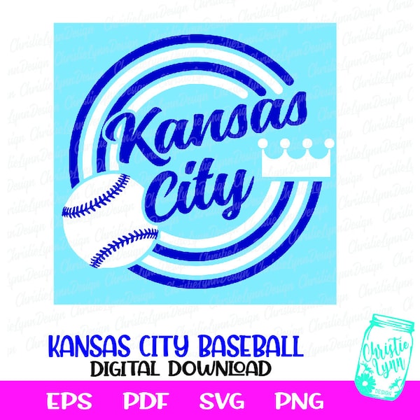 Kansas CIty Base Ball  KC Vector Art Files Png Pdf Eps Svg