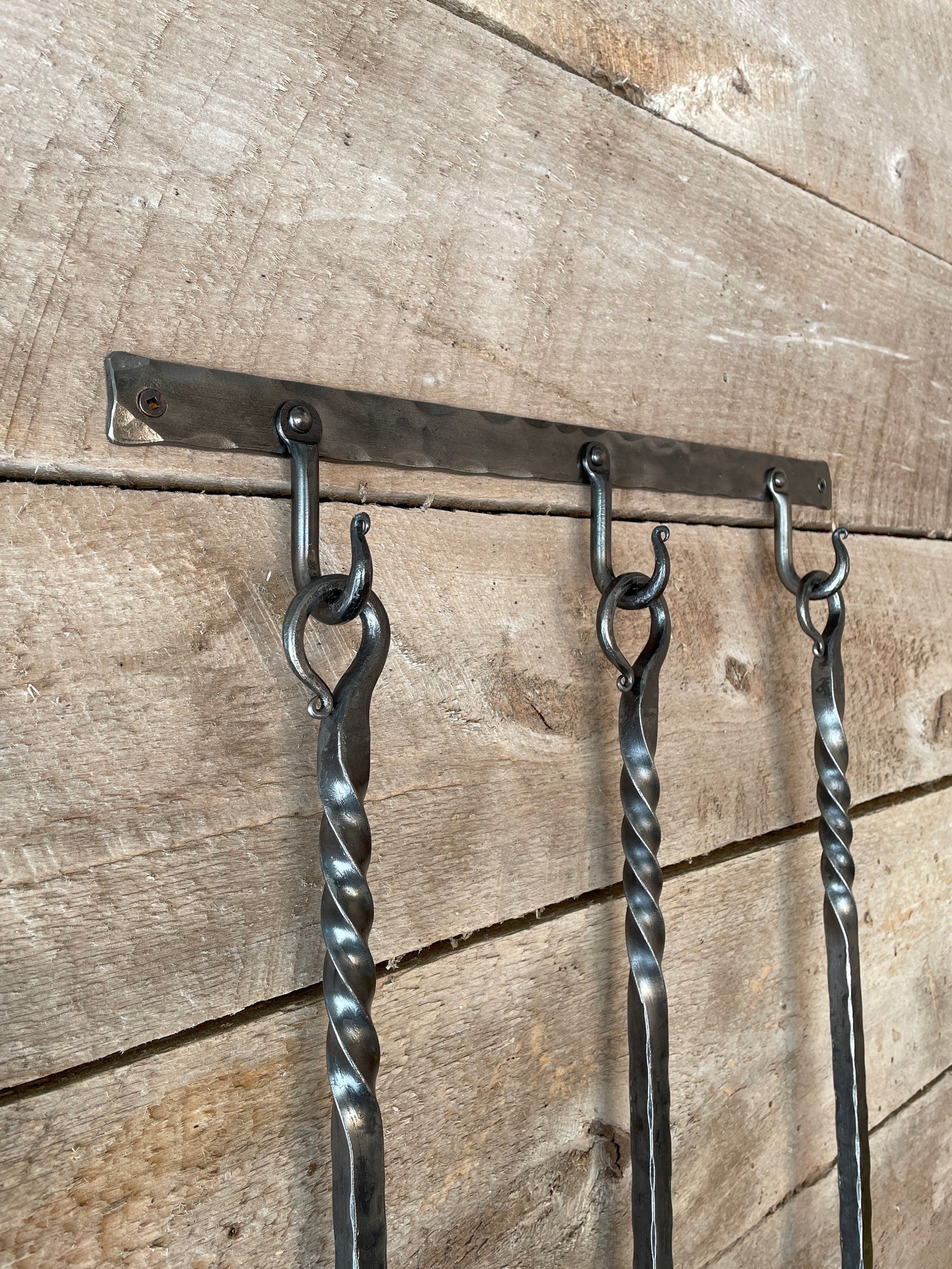 Fireplace Poker Shovel Broom Set. BLACKSMITH HAND Etsy