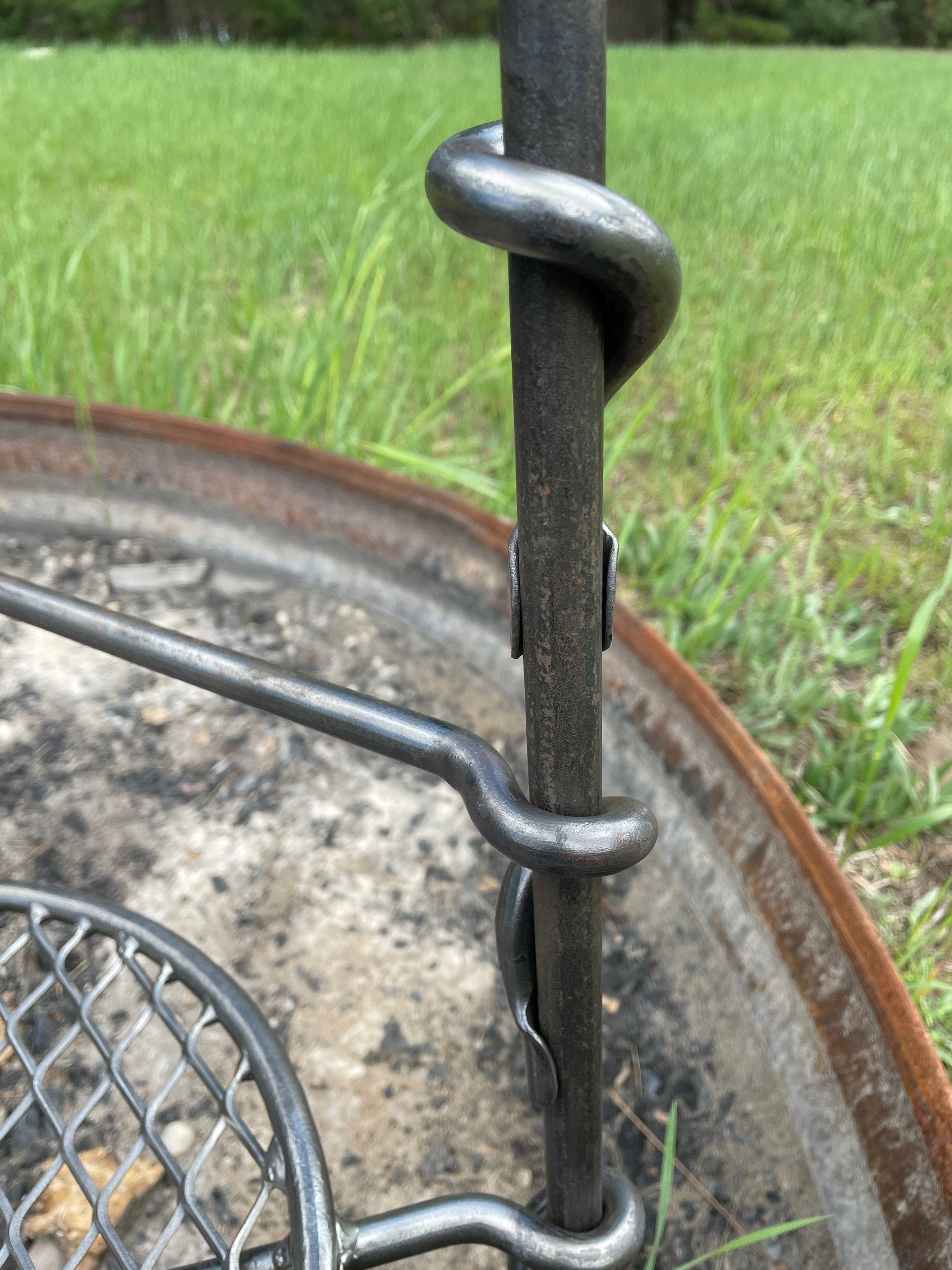 CAMPING TRIVET dutch oven cooking grate by BlacksmithCreations, $59.00