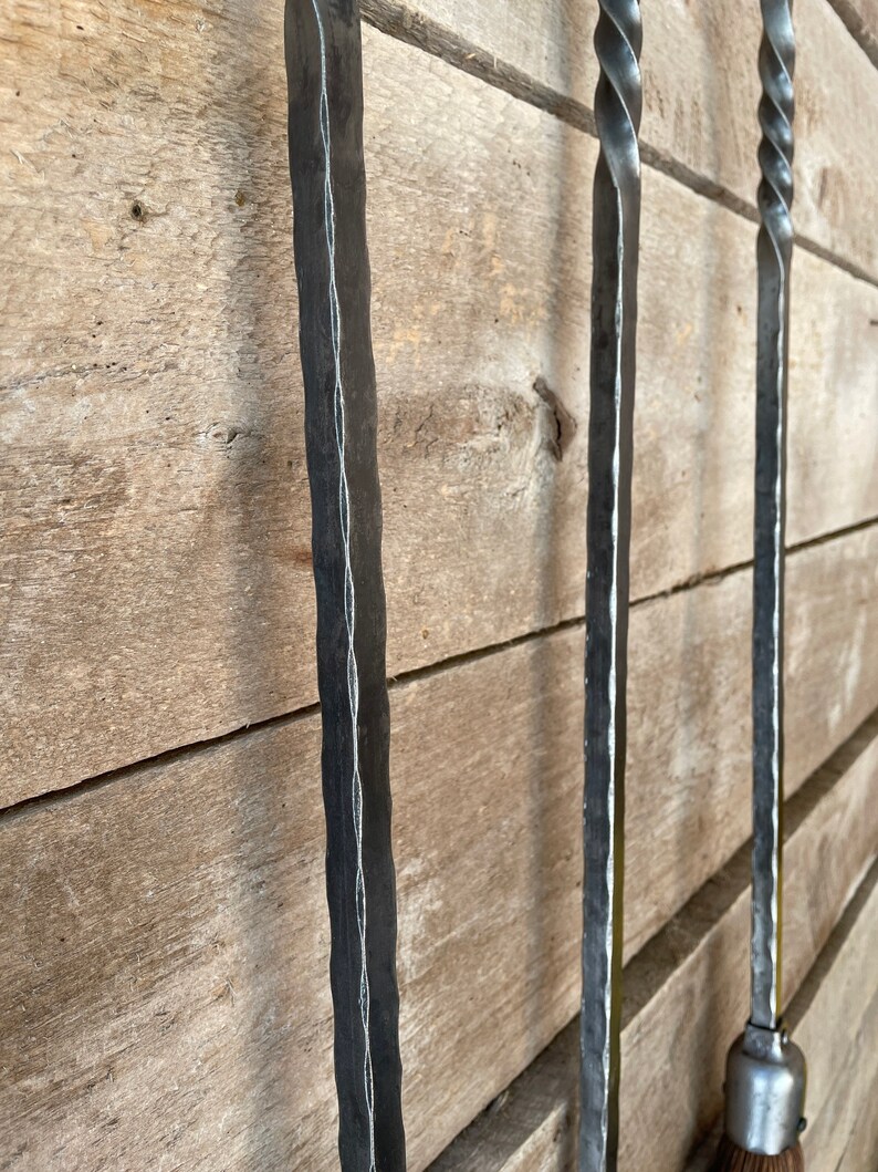 Fireplace Poker Shovel Broom Set. BLACKSMITH HAND Etsy