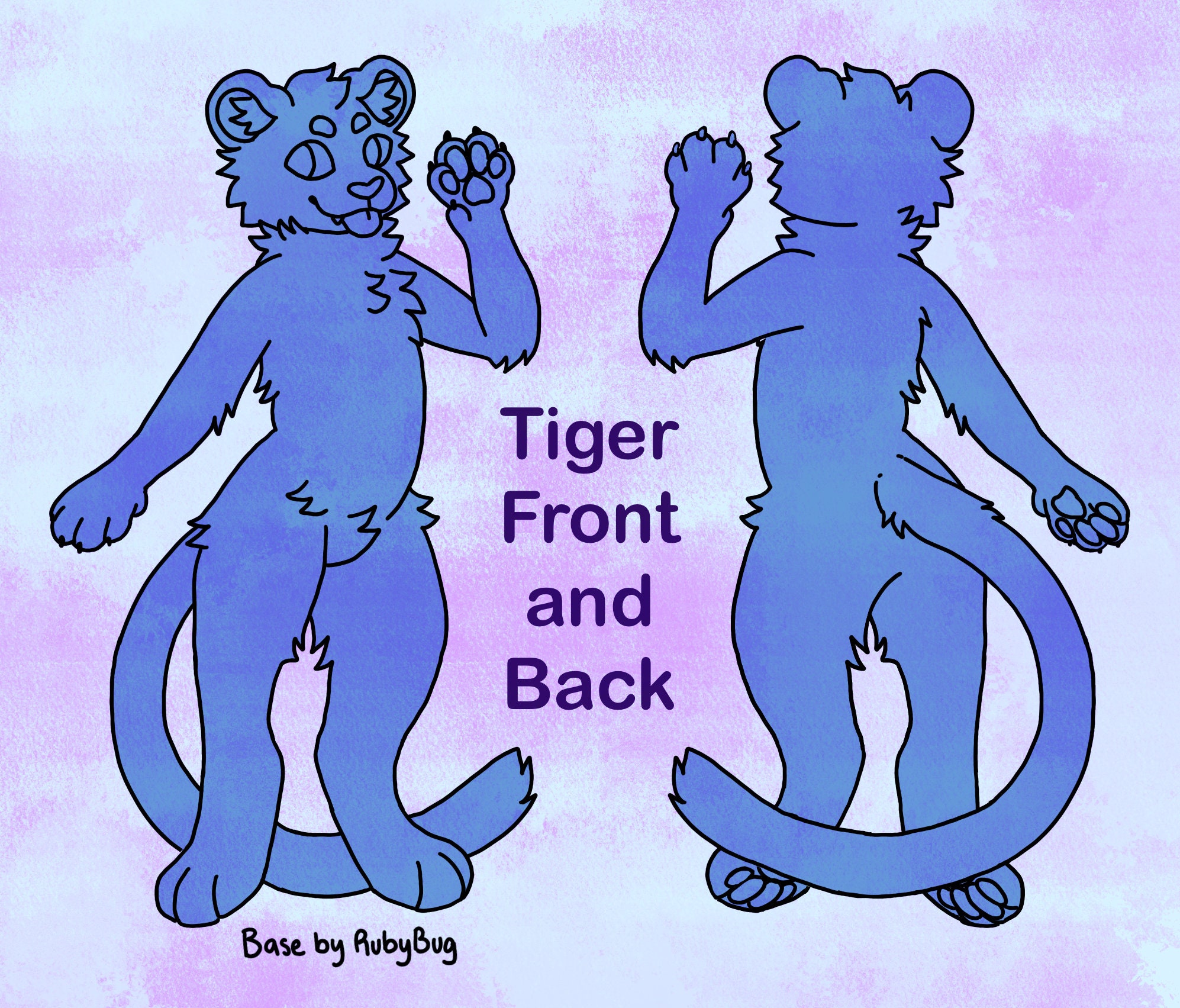 Feline Ref Base Furry Cat Ref Sheet Bases: Anthro Feline Adopt (PSD) - Etsy