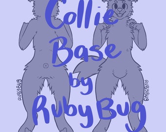 Base peluda para collie (base frontal y trasera P2U Anthro Canine)