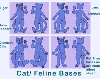Hoja de referencia de Furry Cat: Adopción de felinos antropogénicos (PSD)