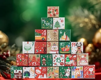 12/24 Days SOCKS CHRISTMAS Advert Calendar, Nurses Accessories, Surprise Christmas Gift Box.