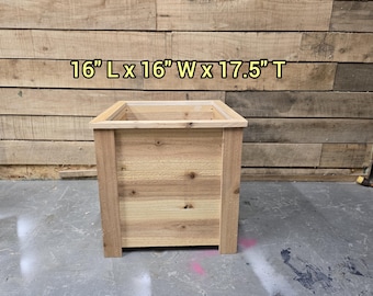 Cedar Fence Picket Planter Build Plans: Square Flower Box (Digital Download)