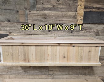 Fence Picket Window Planter Build Plans: 36" x 10" x 9" (Digital Download)