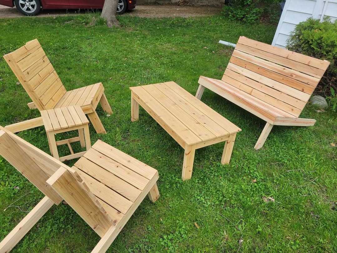 Outdoor Furniture Build Plans, Digital Download, Printable Plans, Diy