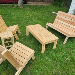 DIY Outdoor Furniture Build Plans: Chair, Bench, Table (Digital Download)