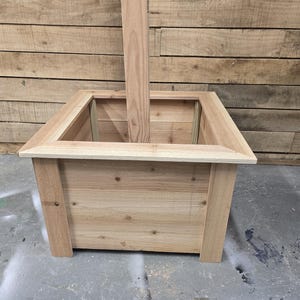 Plantenbak met plannen voor na het bouwen, bouwplannen voor plantenbakken, plannen voor plantenbakken voor hekpalen, bouwplannen voor houtbewerking, afdrukbare digitale plannen