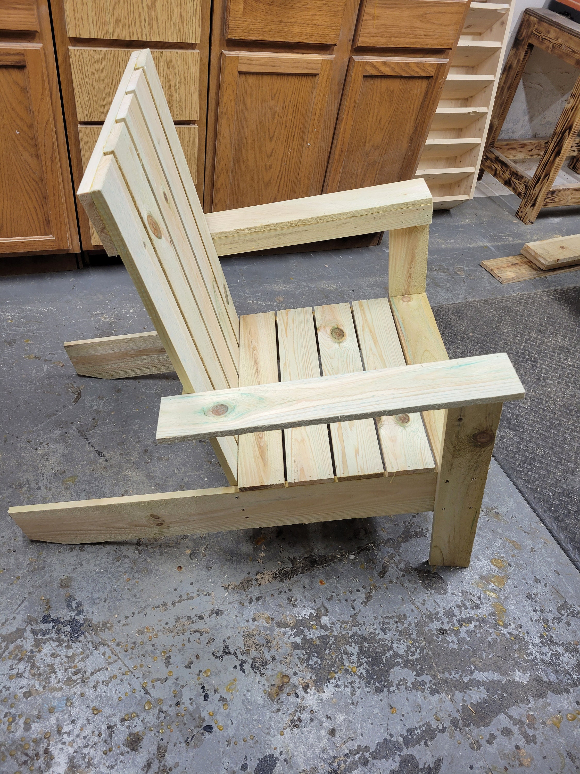 DIY Adirondack-stoelbouwplannen: hekpaalontwerp (digitale download) - Etsy  België, image size:2250x3000
